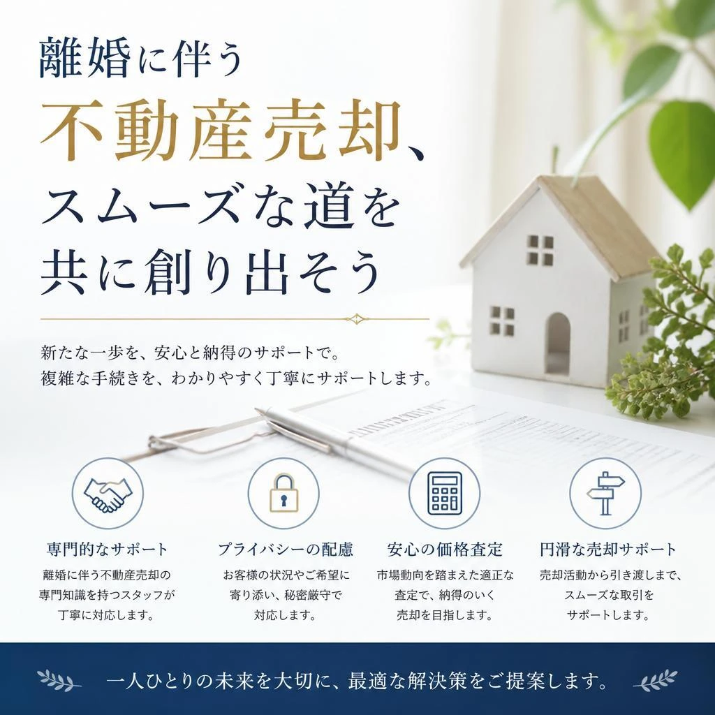 離婚に伴う不動産売却、スムーズな道を共に創り出そう