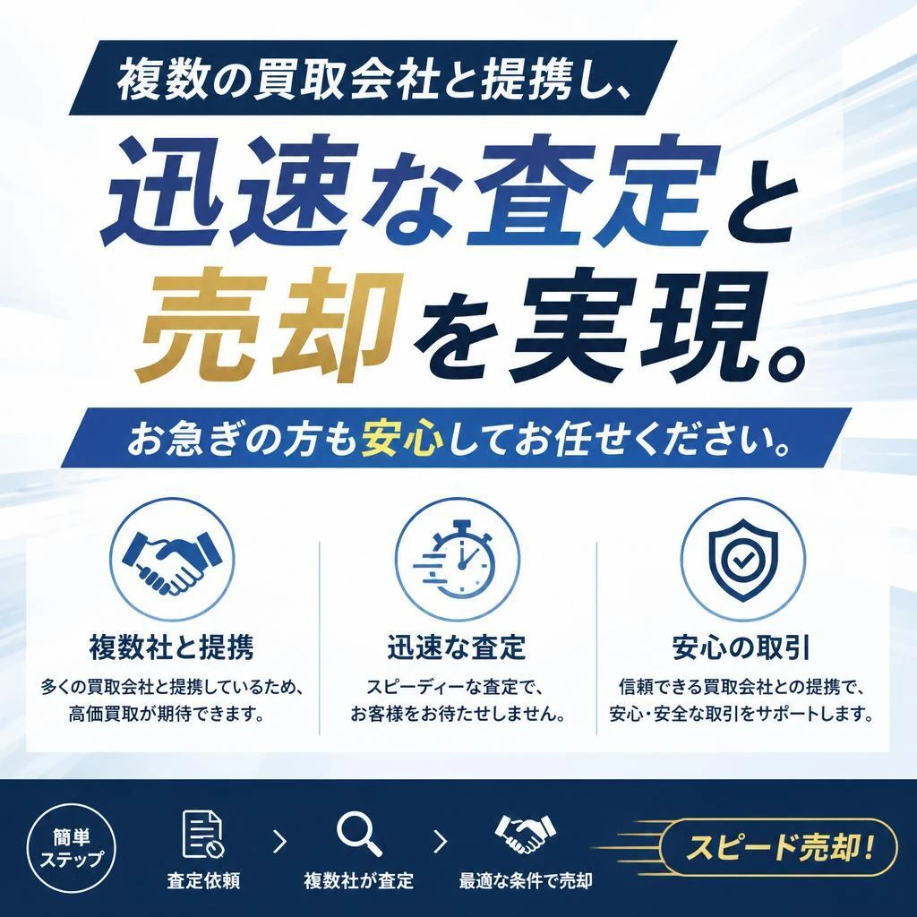 スピーディーな売却プロセス